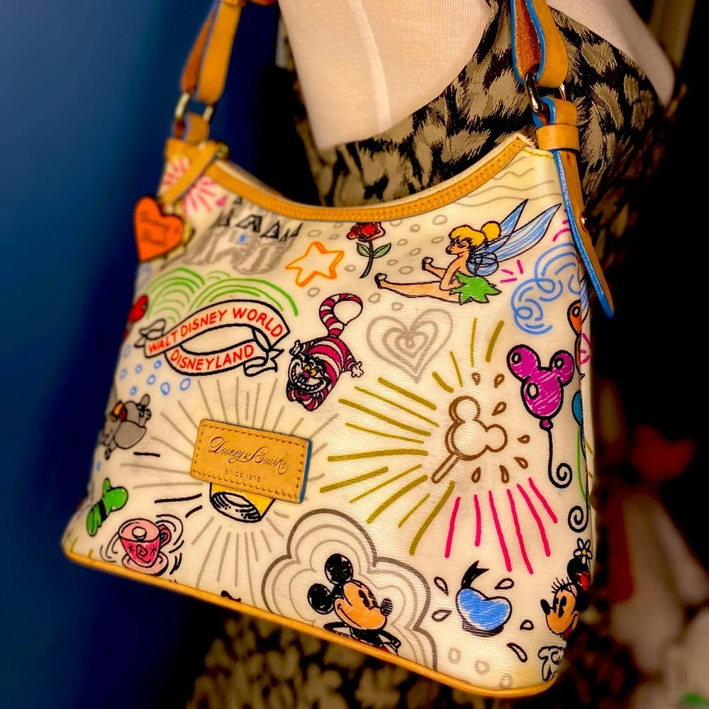 Authentic Rare Dooney & Bourke X Disney White Sketch Bag - Picture 11 of 11